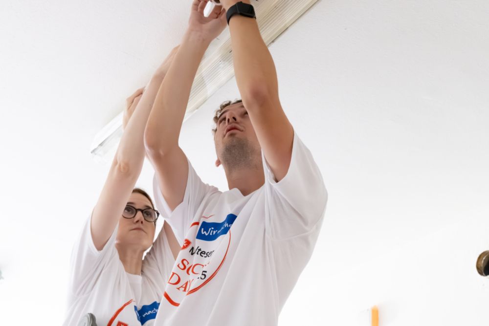 FRische Farbe im Jugendclub beim Social Day 2025